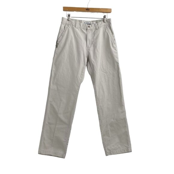Columbia Zippered Pockets Khakis 100% Cotton Women's Size 10 Classic Casual - Picture 1 of 10